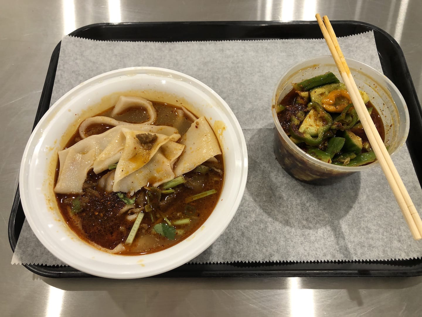 西安名吃的晚餐